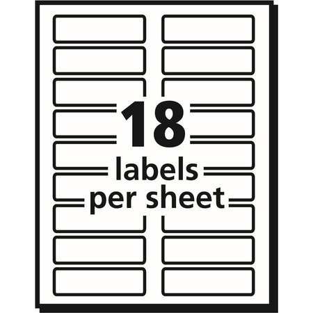 Avery Extra Large Filing Labels, 15/16"x3-7/16", 450/PK, Assorted PK AVE5026